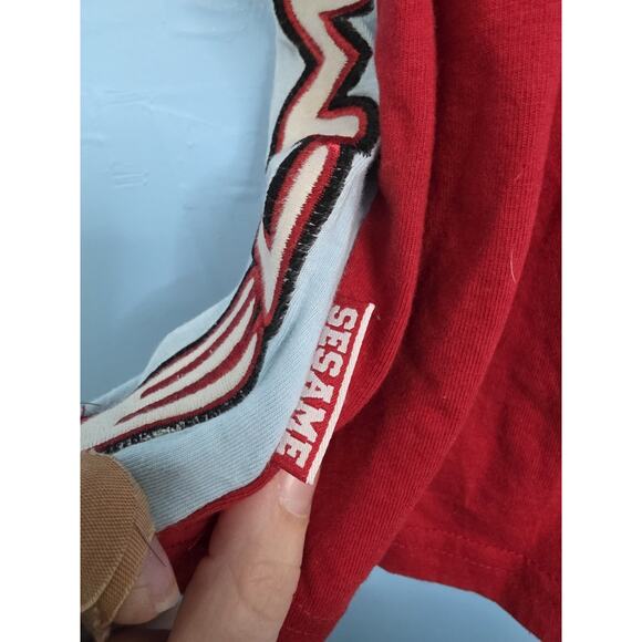 Vintage 18 Months Sesame Street Elmo Tee Light Embroidered Snap Back Closure - Picture 7 of 8